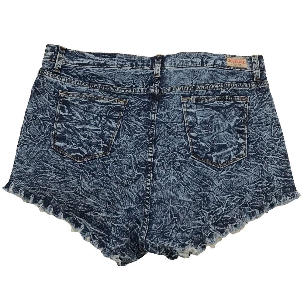 Judy Blue Distressed Jean Shorts Size 2XL Raw Hem Denim Acid Wash Cutoff… - Picture 4 of 13